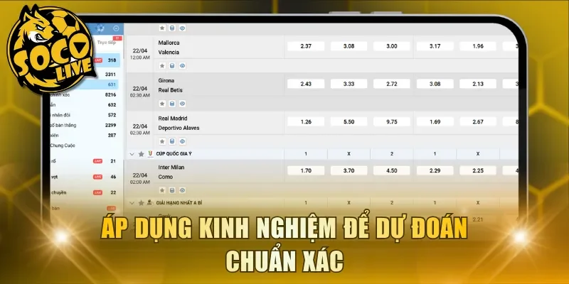 Áp dụng kinh nghiệm để dự đoán chuẩn xác
