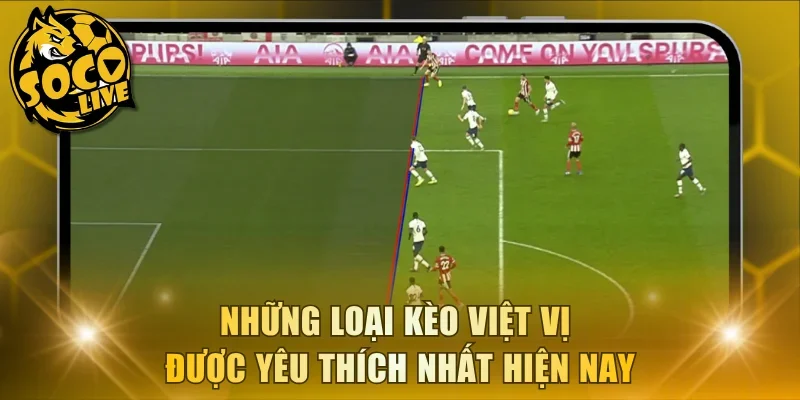 Những loại kèo việt vị được yêu thích nhất hiện nay