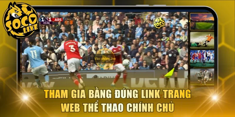 Tham gia bằng đúng link trang web thể thao chính chủ